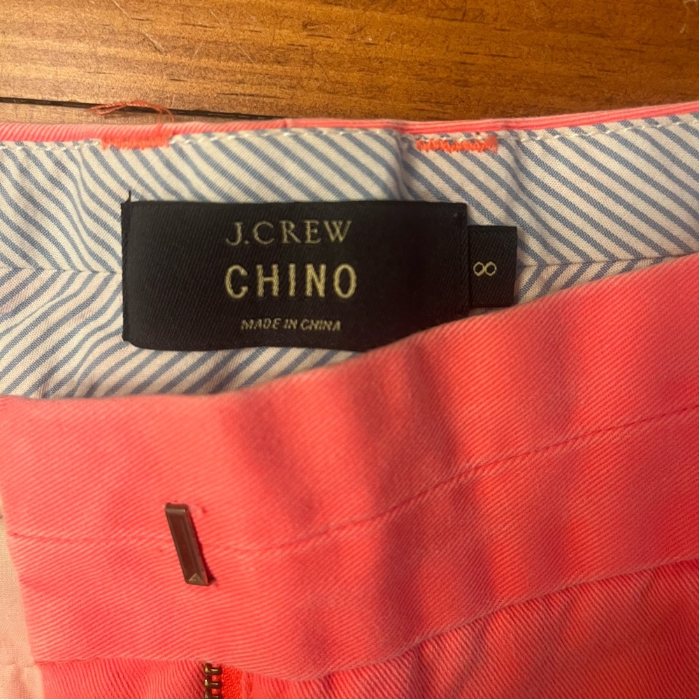 J. Crew Coral Chino Shorts - Picture 4 of 4